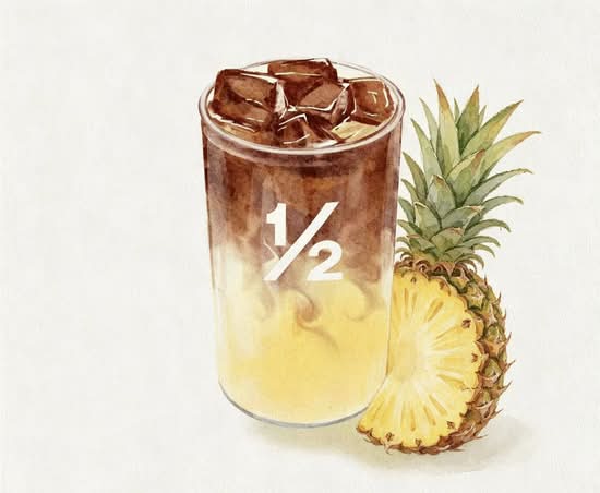 Pineapple iced Americano 菠萝冰美式